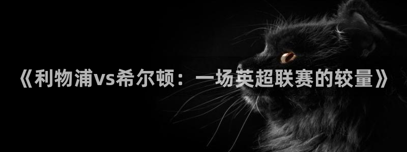 黑白直播体育nba直播在线看：《利物浦vs希尔顿：一场英超联赛的较量》